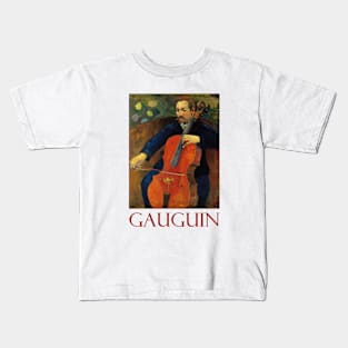 The Cellist by Paul Gauguin Kids T-Shirt